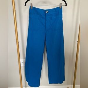 Anthropologie Maeve Royal Blue Colette Pant